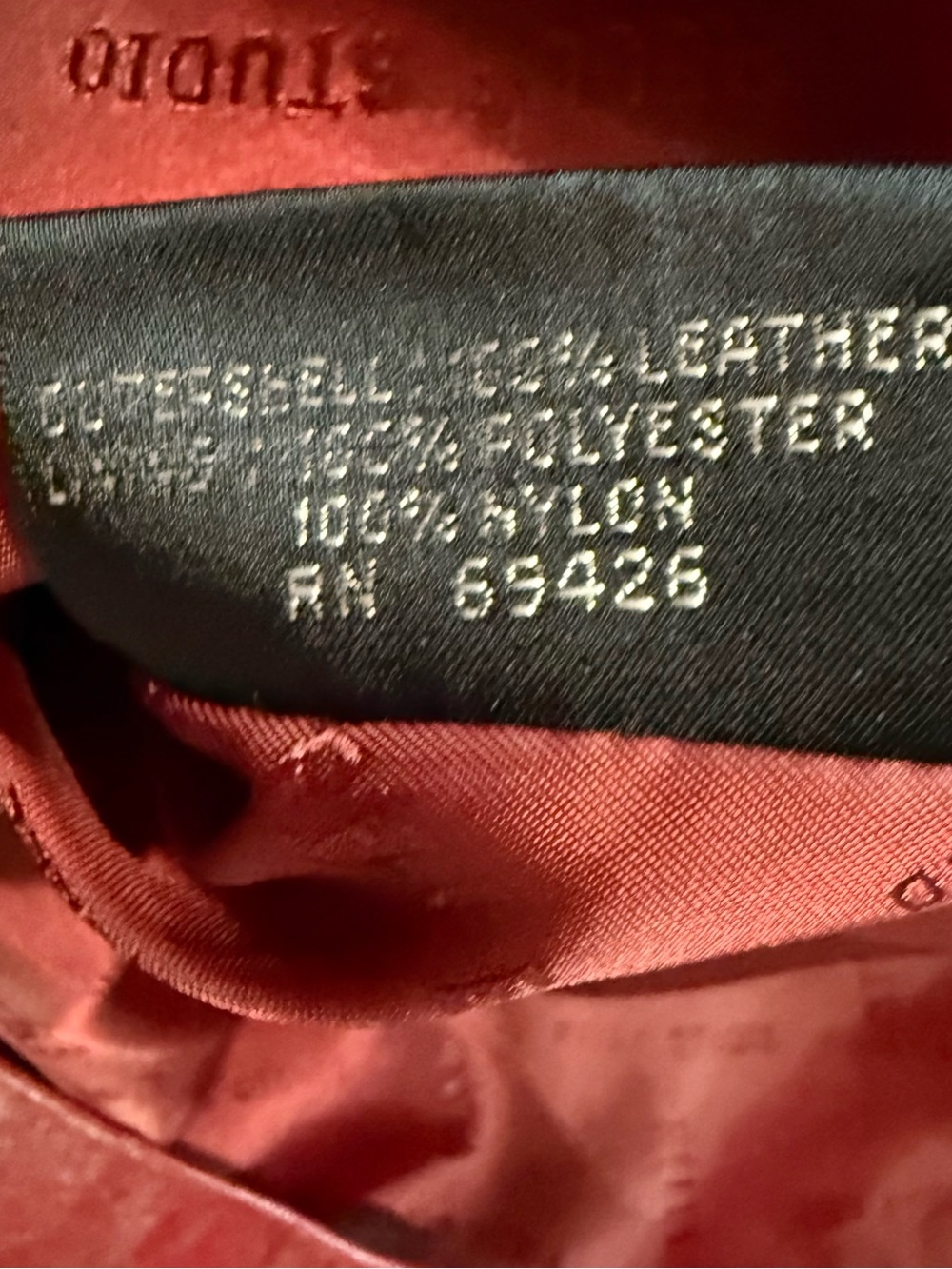 Vintage Wilsons Leather Pelle Studio Red Leather Blazer Jacket Coat Size 3X - Picture 7 of 11